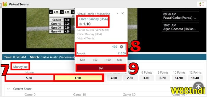 การลงเล่นเล่นเทนนิสเสมือนจริง สําหรับมือใหม่